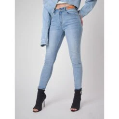 Skinny Fit Jeans Met Logo Label Vrouw Project X Paris -Moss Kopenhagen-winkel f1990013a bl 3