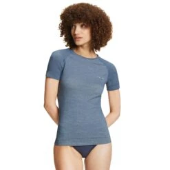 Dames-T-shirt Falke Wool-Tech Light -Moss Kopenhagen-winkel falke 33473 6751 detail 1