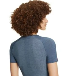 Dames-T-shirt Falke Wool-Tech Light -Moss Kopenhagen-winkel falke 33473 6751 detail 2