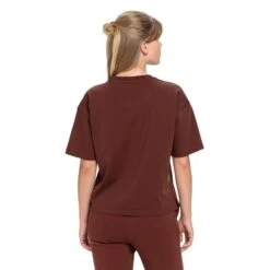 Dames-T-shirt Fila Boms Loose Fit -Moss Kopenhagen-winkel fila faw0594 70030 brown 2