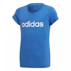Kinder-T-shirt Adidas Essentials Linear -Moss Kopenhagen-winkel fm7022 app photo front center white