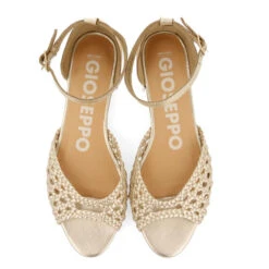 Dames Ballerina's Gioseppo Maupin -Moss Kopenhagen-winkel gioseppo 72042 p platino 3 x