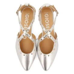 Dames Ballerina's Gioseppo Garcon -Moss Kopenhagen-winkel gioseppo 72277 p plata 3 x