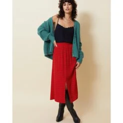 Damesrok Grace & Mila Gwendael -Moss Kopenhagen-winkel grace mila gwendael 21678 rouge 4 nw