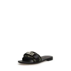 Dames Slippers Guess Elyze 2 -Moss Kopenhagen-winkel guess fl6e2l fal19 blkpl black platino 1