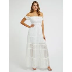 Geborduurde Lange Damesjurk Guess Zena -Moss Kopenhagen-winkel guess w3gk51 wfdr2 g011 13