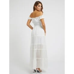 Geborduurde Lange Damesjurk Guess Zena -Moss Kopenhagen-winkel guess w3gk51 wfdr2 g011 14