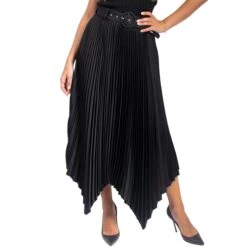 Plooirok Voor Dames Guess Gaia -Moss Kopenhagen-winkel guess w3yd84 wfju0 jblk jet black a996 1