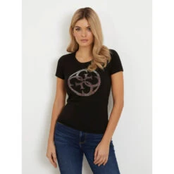 Dames-T-shirt Guess 4G Logo 8 Dames-T-shirt Guess 4G Logo -Moss Kopenhagen-winkel guess w4gi29 j1314 jblk 13