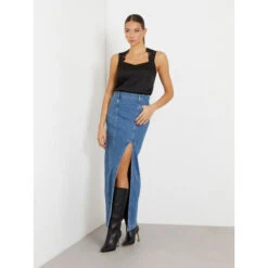 Damestanktop Guess Perla -Moss Kopenhagen-winkel guess w4rh61 wd8g2 jblk 14