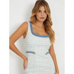 Geweven Damesjurk Guess Tosca -Moss Kopenhagen-winkel guess w4rk16 wfwv2 fb2y 16