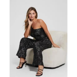 Dames Jumpsuit Guess -Moss Kopenhagen-winkel guess w4rp08 kbx10 f9ak asphalt grey multi 6