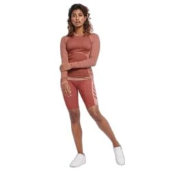 Dames-T-shirt Met Lange Mouwen Hummel Clea -Moss Kopenhagen-winkel hummel 214533 4172 3