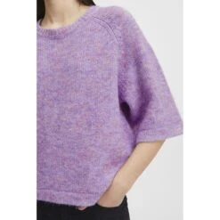 Dames-T-shirt Ichi Daisie 16 Dames-T-shirt Ichi Daisie -Moss Kopenhagen-winkel ichi 20119060 1538171 lavender melange 7