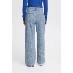 Damesjeans Ichi Biane Nti -Moss Kopenhagen-winkel ichi 20119503 202339 blue laser print 6