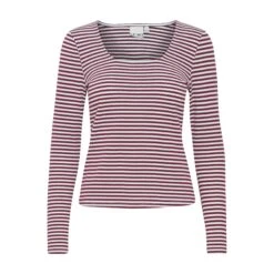 Dames-T-shirt Met Lange Mouwen Ichi Osvalda