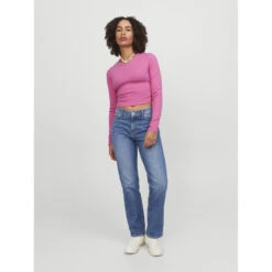 Dames-T-shirt Met Lange Mouwen Jack & Jones Feline -Moss Kopenhagen-winkel jack jones 12200402 4119906 4