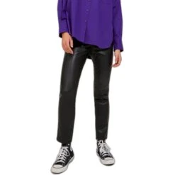 Damesbroek In Imitatieleer Met Hoge Taille Jack & Jones Berlin -Moss Kopenhagen-winkel jack jones 12215327 3962692 6