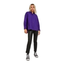 Damesbroek In Imitatieleer Met Hoge Taille Jack & Jones Berlin -Moss Kopenhagen-winkel jack jones 12215327 3962692 7