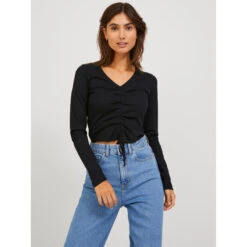 Dames-T-shirt Met Lange Mouwen Jack & Jones Fenja -Moss Kopenhagen-winkel jack jones 12232558 4211296 3