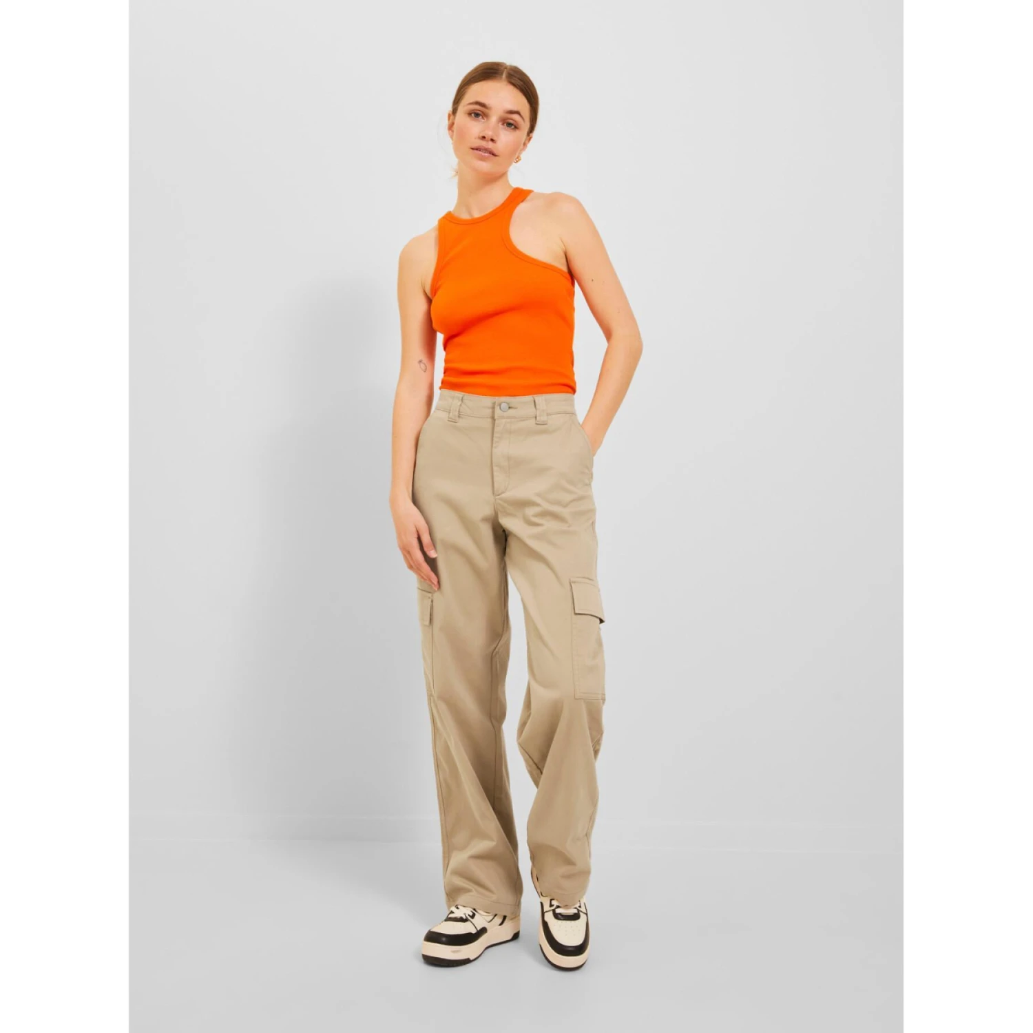 Rechte Cargo Broek Voor Dames Jack & Jones Kendal 5 Rechte Cargo Broek Voor Dames Jack & Jones Kendal - Afbeelding 3