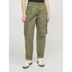Losvallende Cargobroek Voor Dames Jack & Jones Maddy RLX Balloon -Moss Kopenhagen-winkel jack jones 12253012 4453130 3