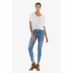 Slim Jeans Voor Dames Le Temps Des Cerises Fawn Pulp 7/8 N°4