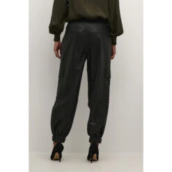 Leren Cargo Broek Voor Dames KAFFE Malene -Moss Kopenhagen-winkel kaffe 10507887 100121 4