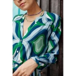 LA PETITE ETOILE Damesjurk La Petite Étoile Robe Clelie -Moss Kopenhagen-winkel la petite etoile clelie geo geo 3