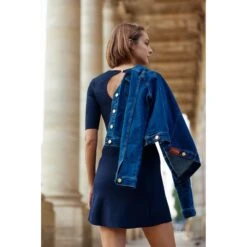 LA PETITE ETOILE Damesjurk La Petite Étoile Evaelle -Moss Kopenhagen-winkel la petite etoile evaelle marine 2