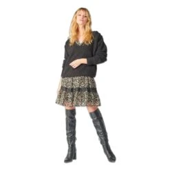 Dames Jurk Le Temps Des Cerises Reve 11 Dames Jurk Le Temps Des Cerises Reve -Moss Kopenhagen-winkel le temps des cerises freve00000000ml 9444 green leo 7