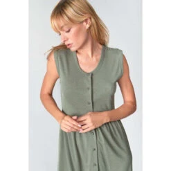 Mouwloze Damesjurk Le Temps Des Cerises Tolypel -Moss Kopenhagen-winkel le temps des cerises ftolypel00000sm 9071 lizard 6