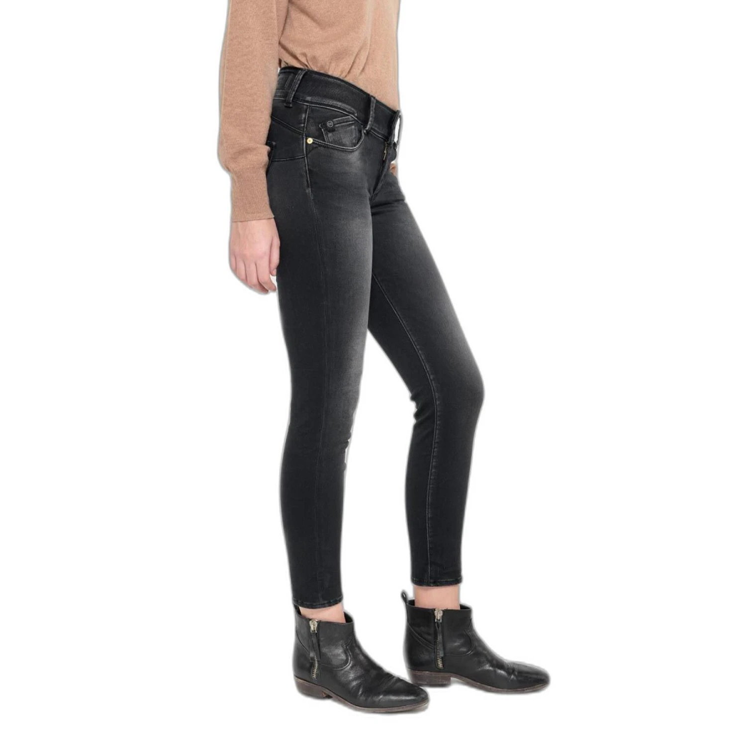 Damesjeans Met Hoge Taille 7/8 Le Temps Des Cerises Bari N°1 Ultra Pulp 5 Damesjeans Met Hoge Taille 7/8 Le Temps Des Cerises Bari N°1 Ultra Pulp - Afbeelding 3