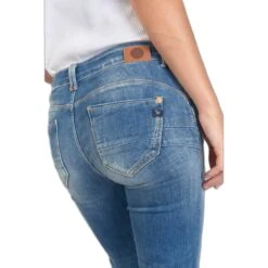 Jeans Hoge Taille Vrouw Le Temps Des Cerises Pulp C Kirr -Moss Kopenhagen-winkel le temps des cerises jfkirr00w1118 3001 2
