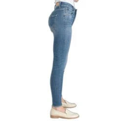 Jeans Hoge Taille Vrouw Le Temps Des Cerises Pulp 24c Vasic -Moss Kopenhagen-winkel le temps des cerises jfpulp24w6005 3001 3