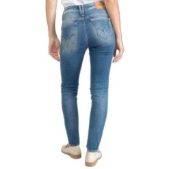 Jeans Hoge Taille Vrouw Le Temps Des Cerises Pulp C Sabi -Moss Kopenhagen-winkel le temps des cerises jfsabi00w1436 3001 4