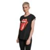 Dames-T-shirt Grote Maat Merchcode Rolling Stones Tongue -Moss Kopenhagen-winkel merchcode mc326 00007 u 1