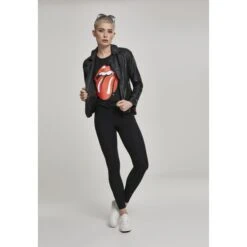 Dames-T-shirt Grote Maat Merchcode Rolling Stones Tongue -Moss Kopenhagen-winkel merchcode mc326 00007 u 5