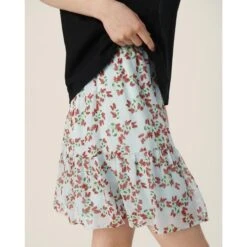 Vrouwenrok Moss Copenhagen Satina AOP -Moss Kopenhagen-winkel moss copenhagen 17148 pomegranate flw pomegranate flw 2