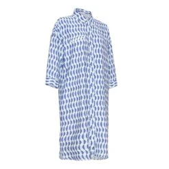 3/4 Damesjurk Moss Copenhagen Maretha Taila AOP -Moss Kopenhagen-winkel moss copenhagen 17349 sterling blue d sterling blue d 3