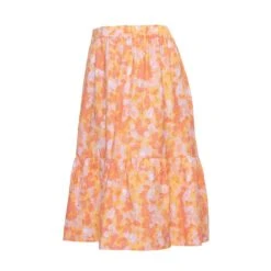 Vrouwenrok Moss Copenhagen Taila AOP -Moss Kopenhagen-winkel moss copenhagen 17412 emberglow flwr 3