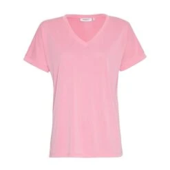 Dames-T-shirt Met V-hals Moss Copenhagen Fenya Modal
