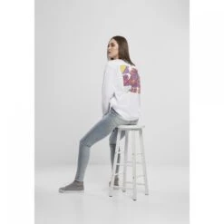 Dames-T-shirt Mister Tee Abtract Colour Longleeve 12 Dames-T-shirt Mister Tee Abtract Colour Longleeve -Moss Kopenhagen-winkel mt1289 00220 mt1289 m13 00220 1