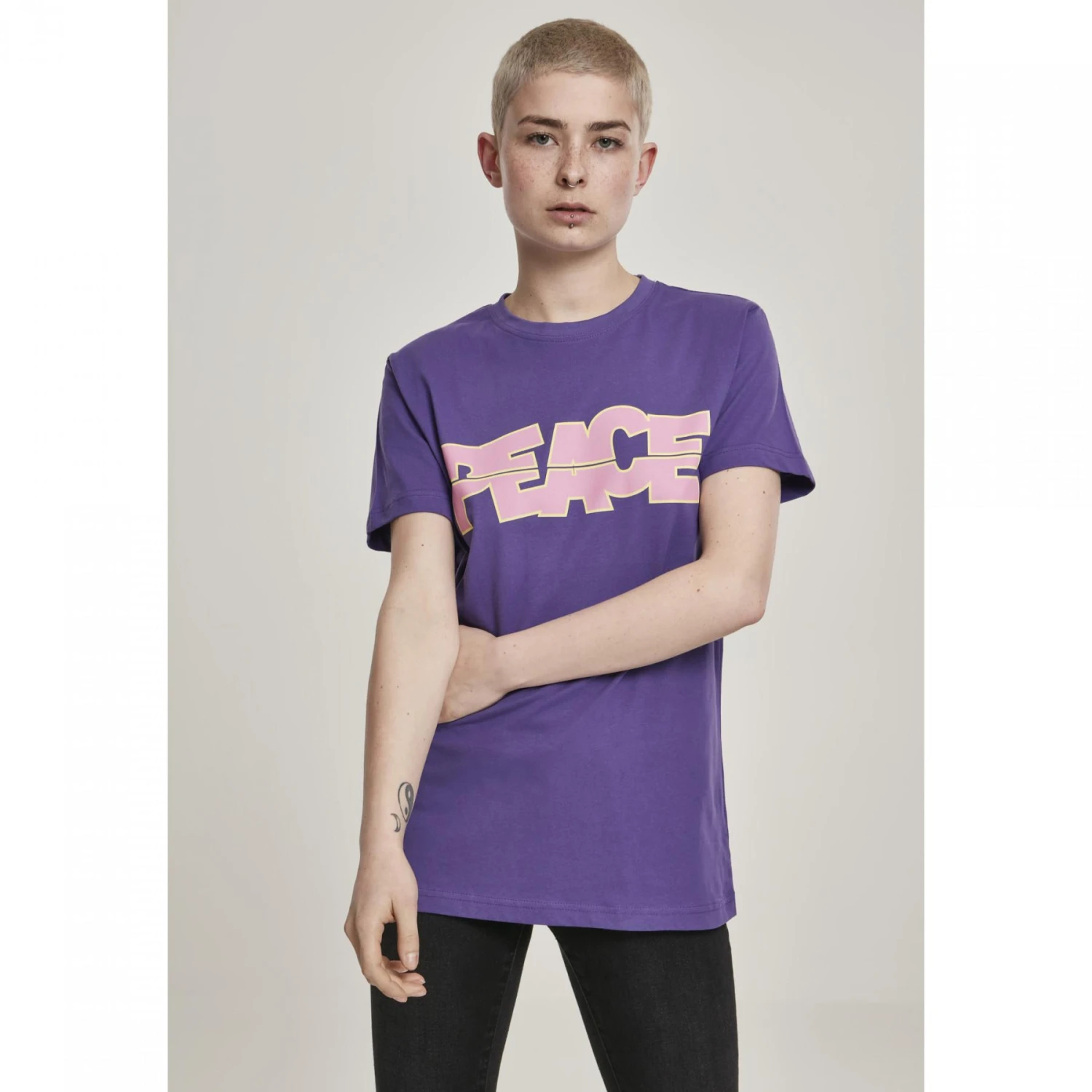 Dames-T-shirt Mister Tee Peace 2XL 3 Dames-T-shirt Mister Tee Peace 2XL
