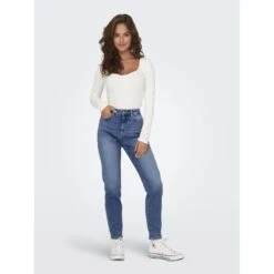 Stretchjeans Met Hoge Taille Voor Dames Only Emily -Moss Kopenhagen-winkel only 15283925 4131639 4