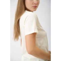 Dames-T-shirt Pepe Jeans Vio -Moss Kopenhagen-winkel pepe jeans pl505705 808 mousse white 3