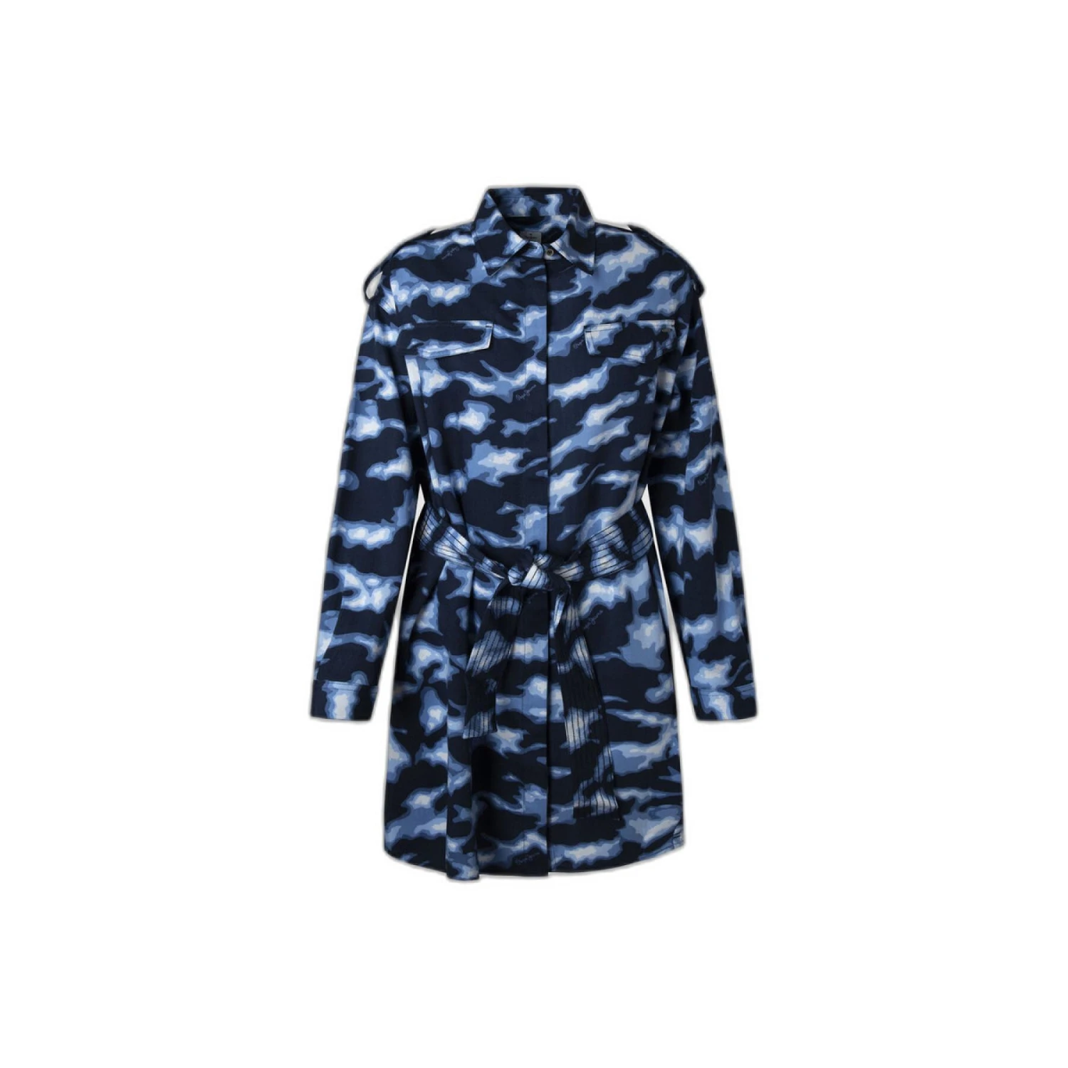 Dameshemdjurk Met Lange Mouwen Pepe Jeans Burnet 3 Dameshemdjurk Met Lange Mouwen Pepe Jeans Burnet