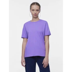 Dames-T-shirt Pieces Ria Up Solid -Moss Kopenhagen-winkel pieces 17086970 4386926 3