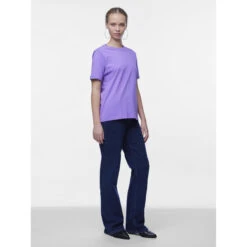 Dames-T-shirt Pieces Ria Up Solid -Moss Kopenhagen-winkel pieces 17086970 4386926 4