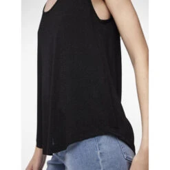 Damestanktop Pieces Billo Lurex -Moss Kopenhagen-winkel pieces 17095076 4234660 5